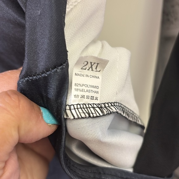 Chic Ombre Black and Gray One-Piece Swimsuit, 2xl - Picture 2 of 10